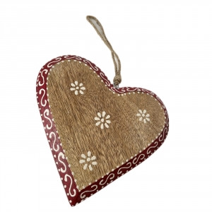 Dekorace do roubenky - srdce z lásky 22 x 22 cm 