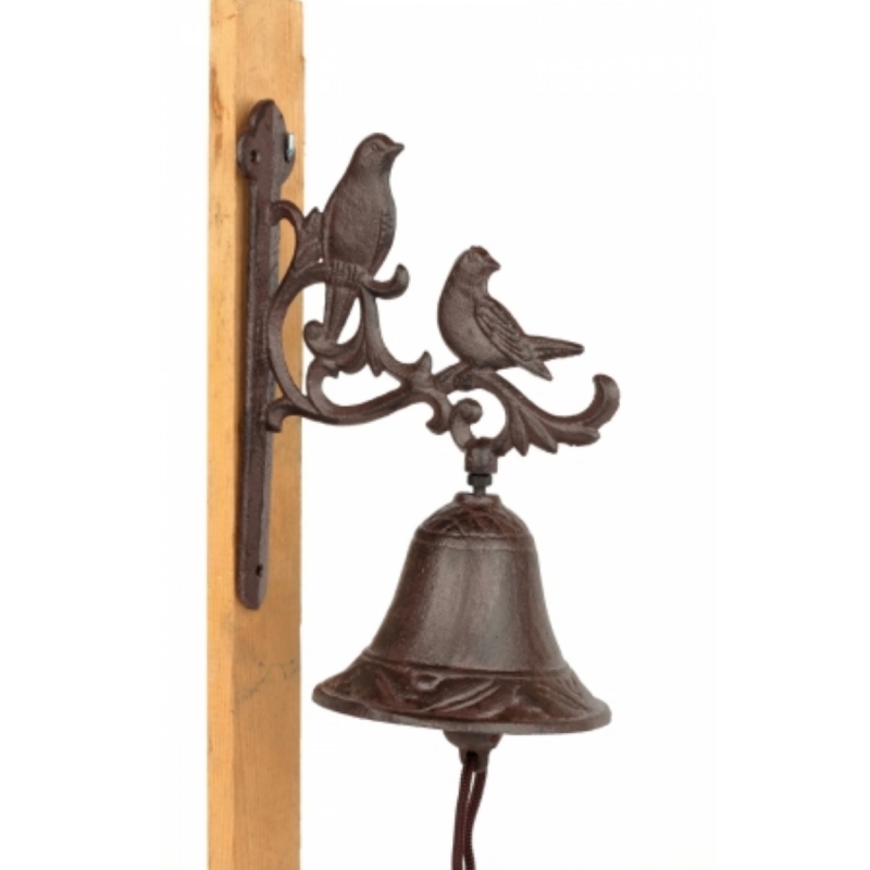 Dekorace do zahrady zvonek dva ptáci - vyřazeno