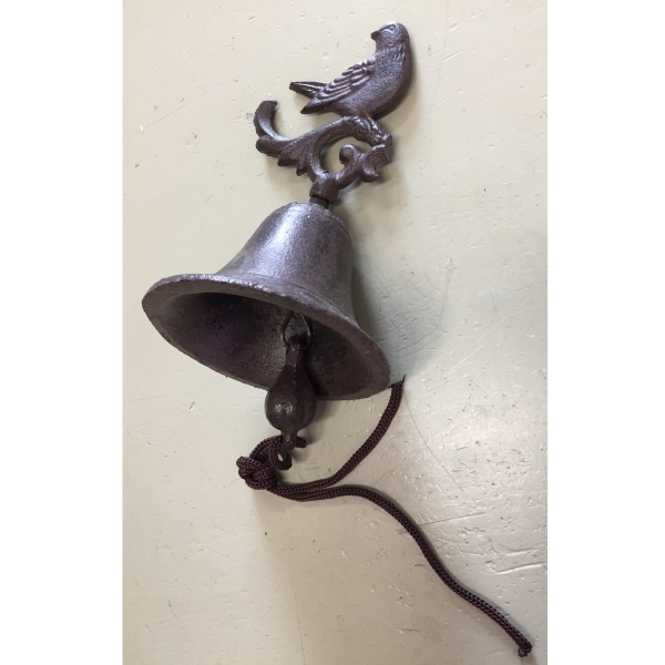 Dekorace do zahrady zvonek dva ptáci - vyřazeno