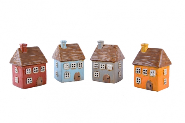 Dekorace domeček 10x14x9cm Typ D