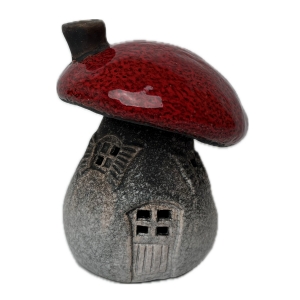 Dekorace domeček houba 12x12x14,5cm Typ A