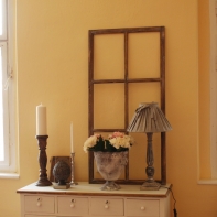 Dekorace dřevěné okno 60x120cm