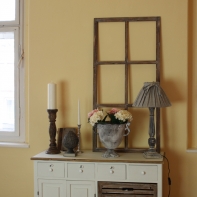 Dekorace dřevěné okno 60x120cm