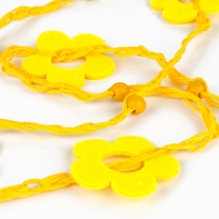 Dekorace girlanda kytka jarní žlutá