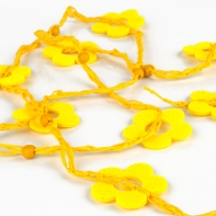 Dekorace girlanda kytka jarní žlutá