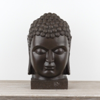 Dekorace hlava Buddhy 23x23x39cm