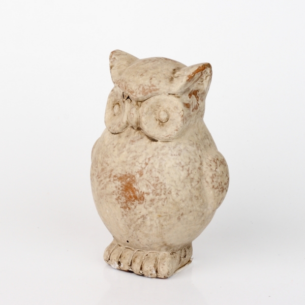 Dekorace keramická sova 13x10cm