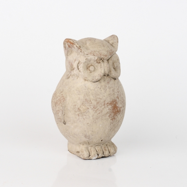 Dekorace keramická sova 13x10cm