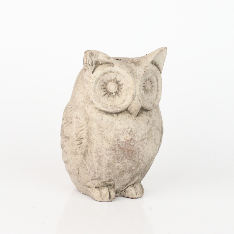 Dekorace keramická sova 14x9cm