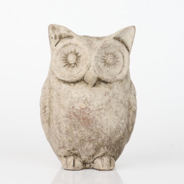 Dekorace keramická sova 14x9cm