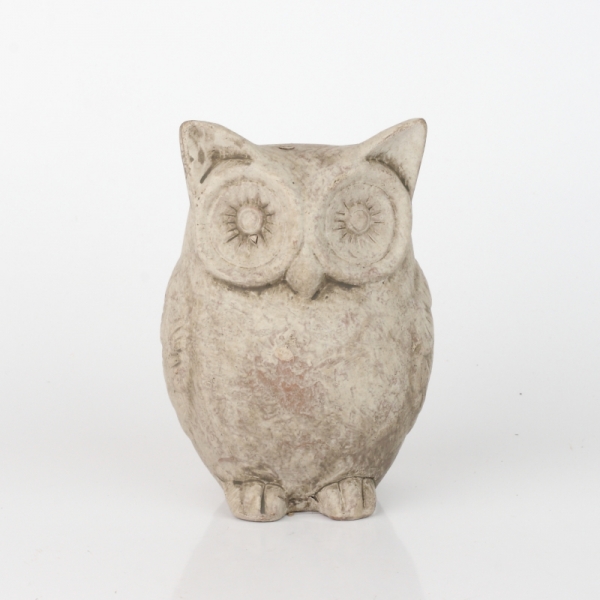 Dekorace keramická sova 14x9cm