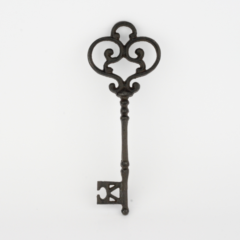 Dekorace klíč litina 25cm