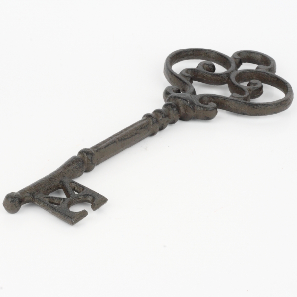 Dekorace klíč litina 25cm