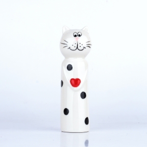 Dekorace kočka keramika 15cm
