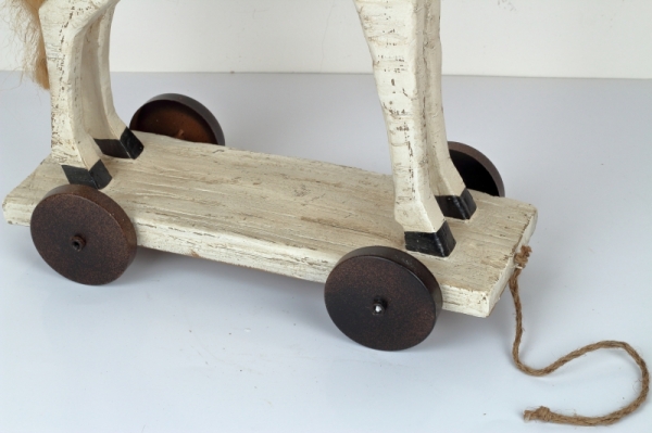 Dekorace koník na kolečkách 50cm