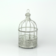 Dekorace kovová klec Romantic 11x20cm