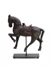 Dekorace kůň na stojánku 37cm