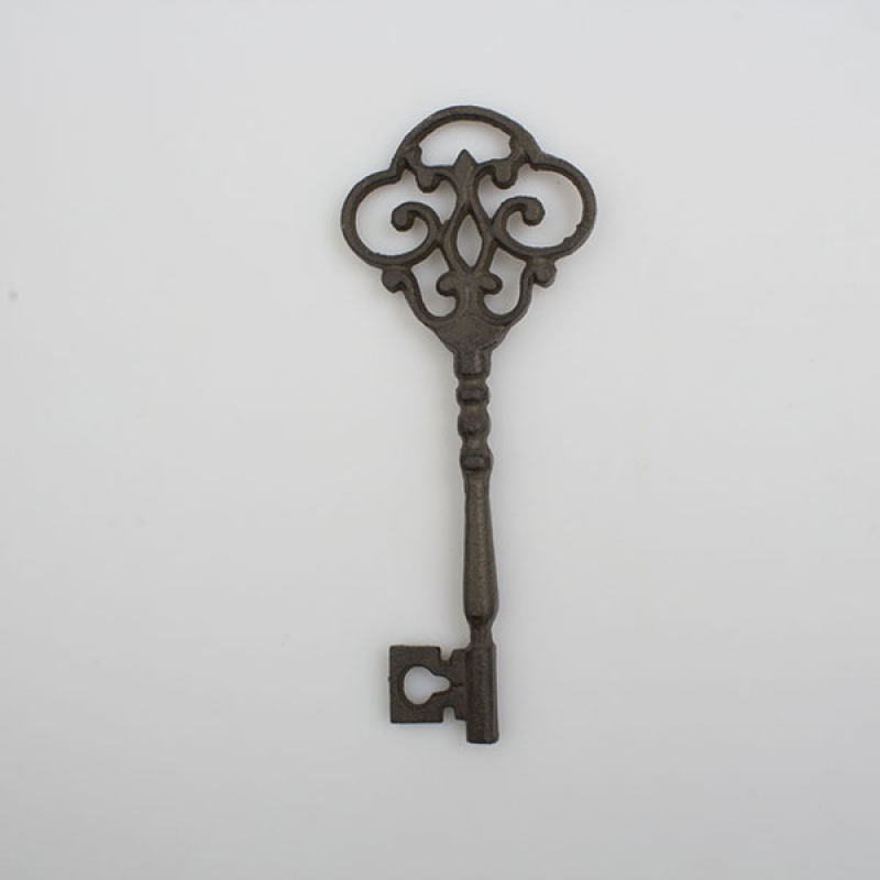 Dekorace litinový retro klíč