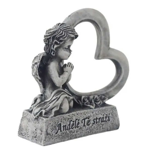 Dekorace na hrob „Andělé tě stráží“ 10,5 cm