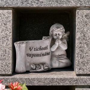 Dekorace na hrob do kolumbária 8 x 5,5 x 3 cm
