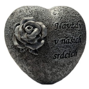 Dekorace na hrob s růžičkou