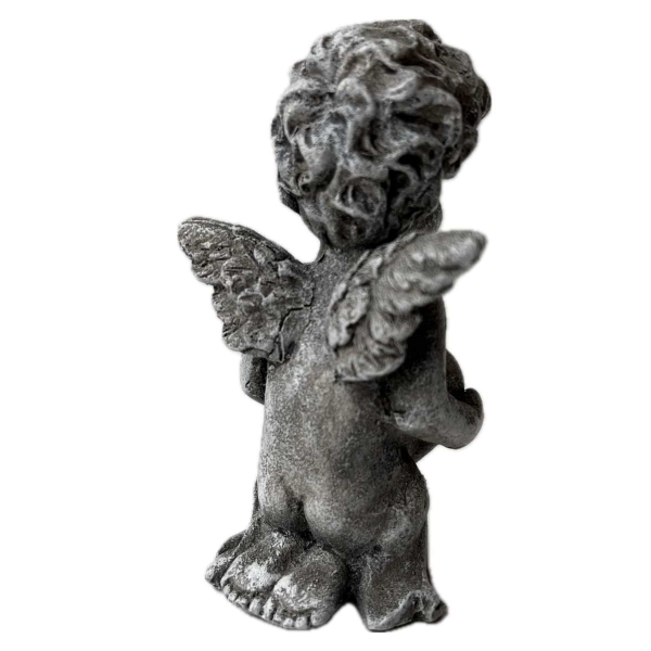 Dekorace na hrob - smutný andílek 8cm 