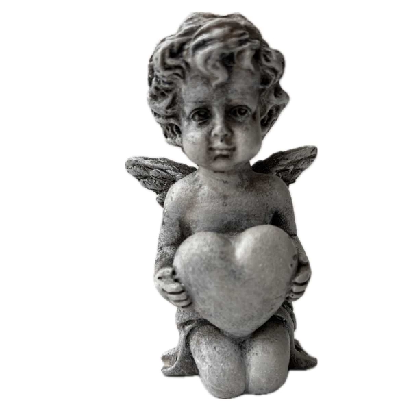 Dekorace na hrob - smutný andílek 8cm 