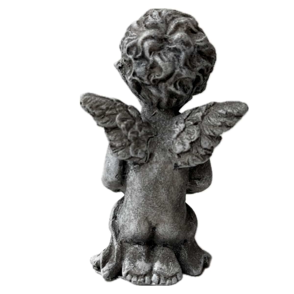 Dekorace na hrob - smutný andílek 8cm 