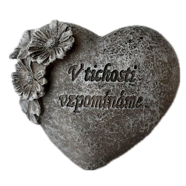 Dekorace na hrob - tichý projev lásky 5 x 6,5 x 5,5 cm 