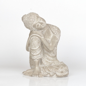 Dekorace na zahradu Buddha beton 18x24x15cm
