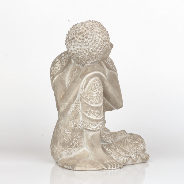 Dekorace na zahradu Buddha beton 18x24x15cm