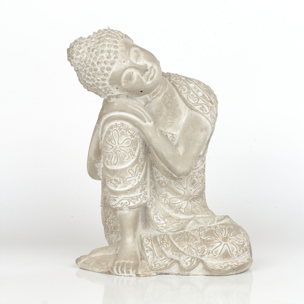 Dekorace na zahradu Buddha beton 18x24x15cm