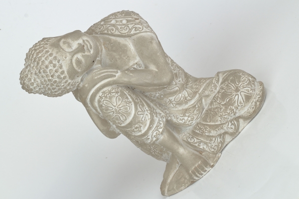 Dekorace na zahradu Buddha beton 18x24x15cm