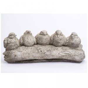 Dekorace na zahradu ptáčci v řadě