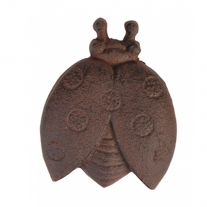 Dekorace na zeď beruška 10,7 x 2,1 x 10,6 cm litina