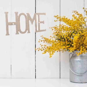 Dekorace na zeď Home litina 18,2x8,5cm