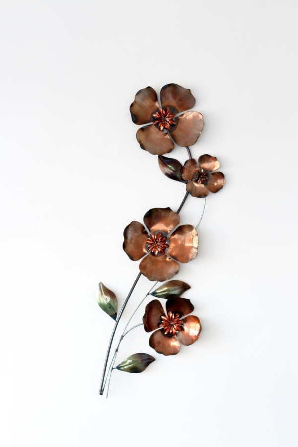 Dekorace na zeď květina 76cm