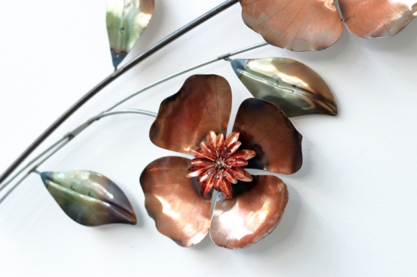 Dekorace na zeď květina 76cm