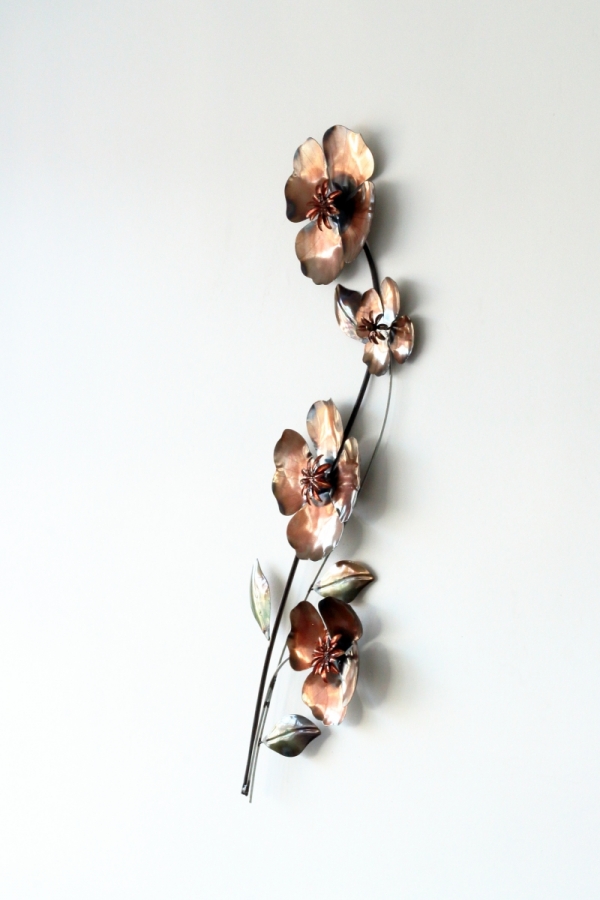 Dekorace na zeď květina 76cm