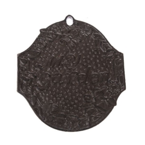 Dekorace na zeď litinová 18,5×20×0,5cm