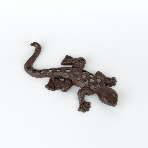 Dekorace na zeď litinová ještěrka 20cm