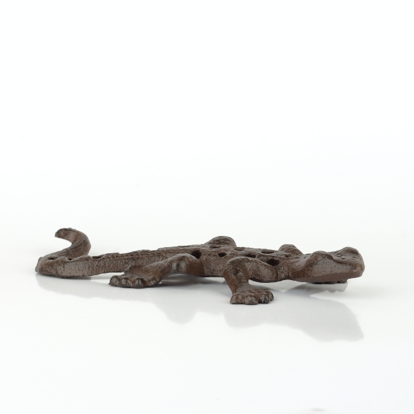 Dekorace na zeď litinová ještěrka 20cm