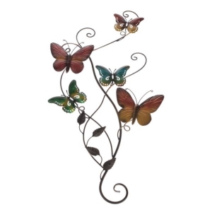 Dekorace na zeď motýlí hejno 38×74×3cm