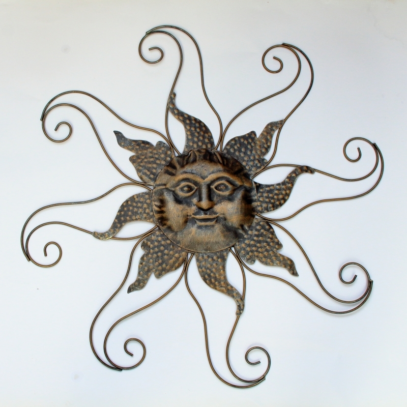 Dekorace na zeď slunce 65x1x65cm