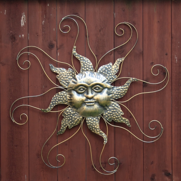 Dekorace na zeď slunce 65x1x65cm