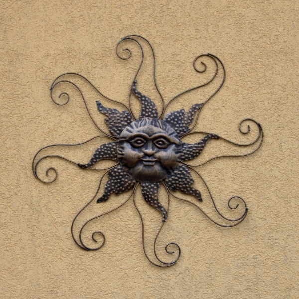 Dekorace na zeď slunce 65x1x65cm