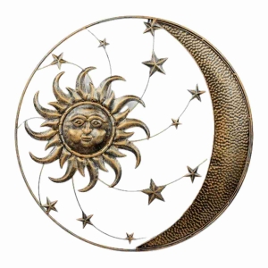 Dekorace na zeď slunce a měsíc 75cm