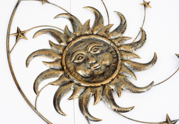 Dekorace na zeď slunce a měsíc 75cm