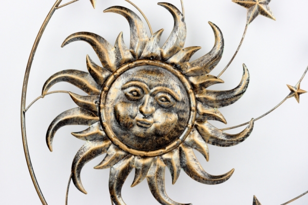 Dekorace na zeď slunce a měsíc 75cm