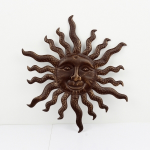 Dekorace na zeď slunce s širokými paprsky 40cm